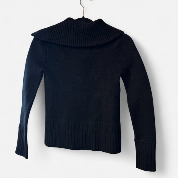 J. Crew Black Button-Front Merino Wool Jacket - Picture 2 of 3